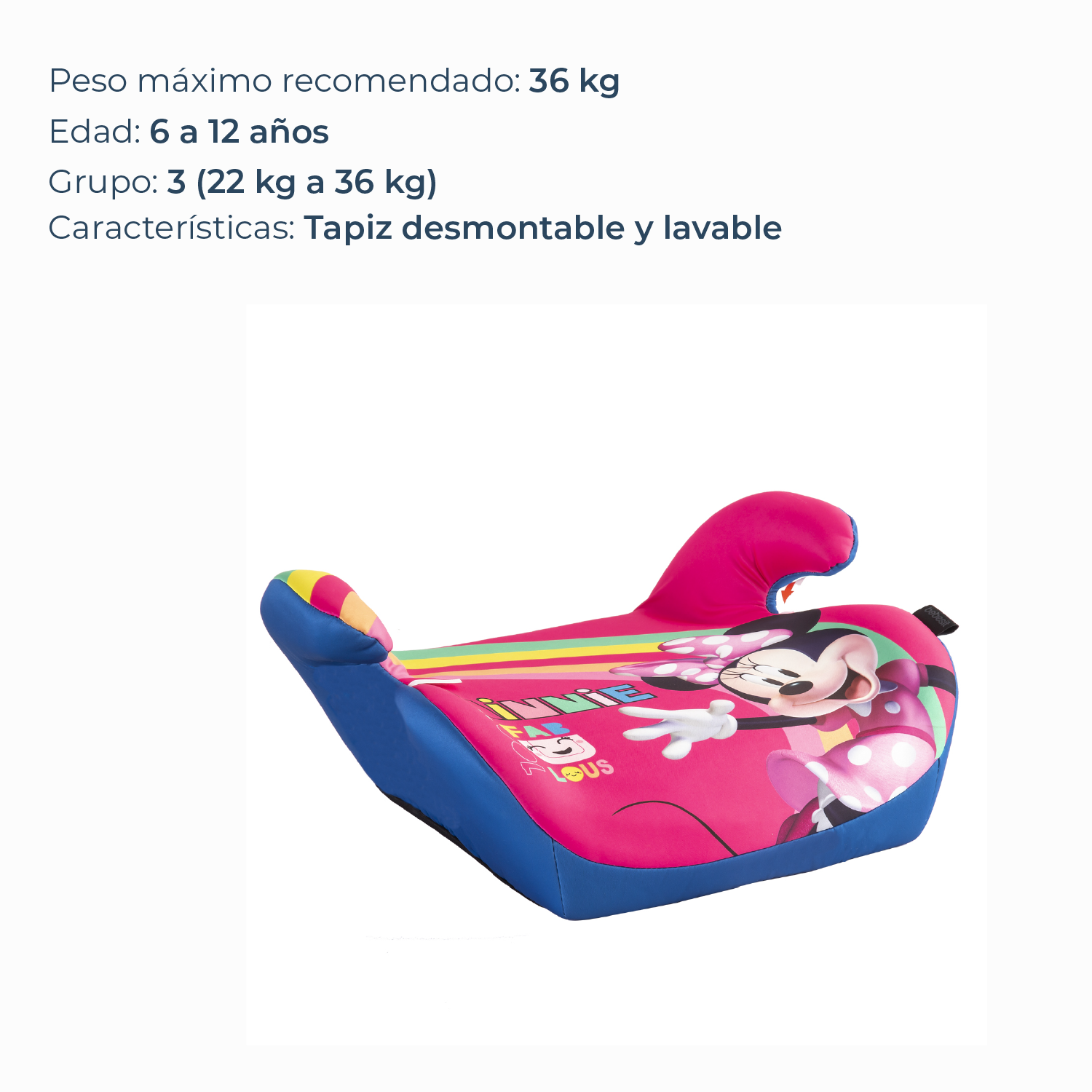 Alzador para Auto Minnie Disney-2