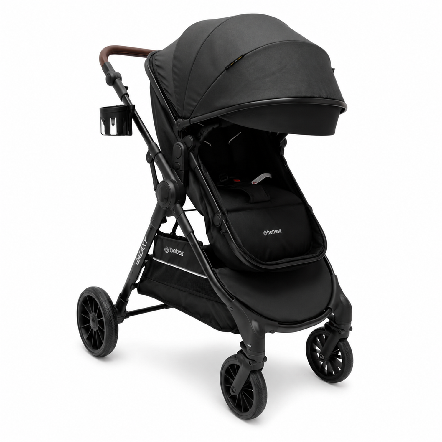 Coche Cuna Travel System Galaxy Isofix Negro-1