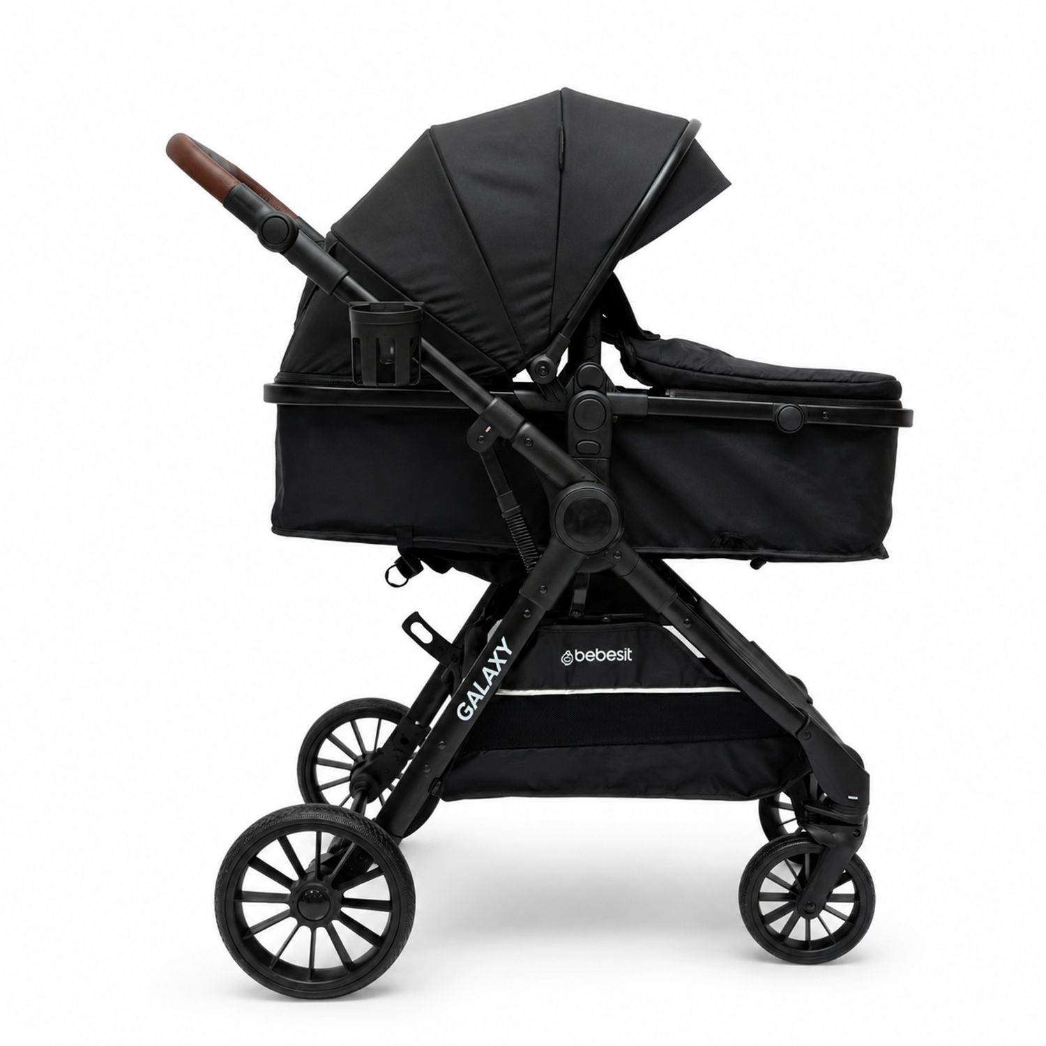 Coche Cuna Travel System Galaxy Isofix Negro-4