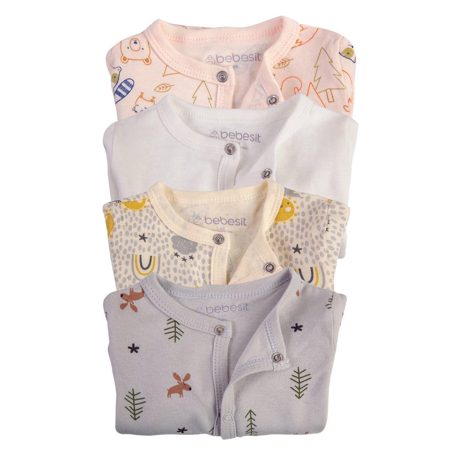 Pack de 4 Pijamas Bebés 3-6M-3