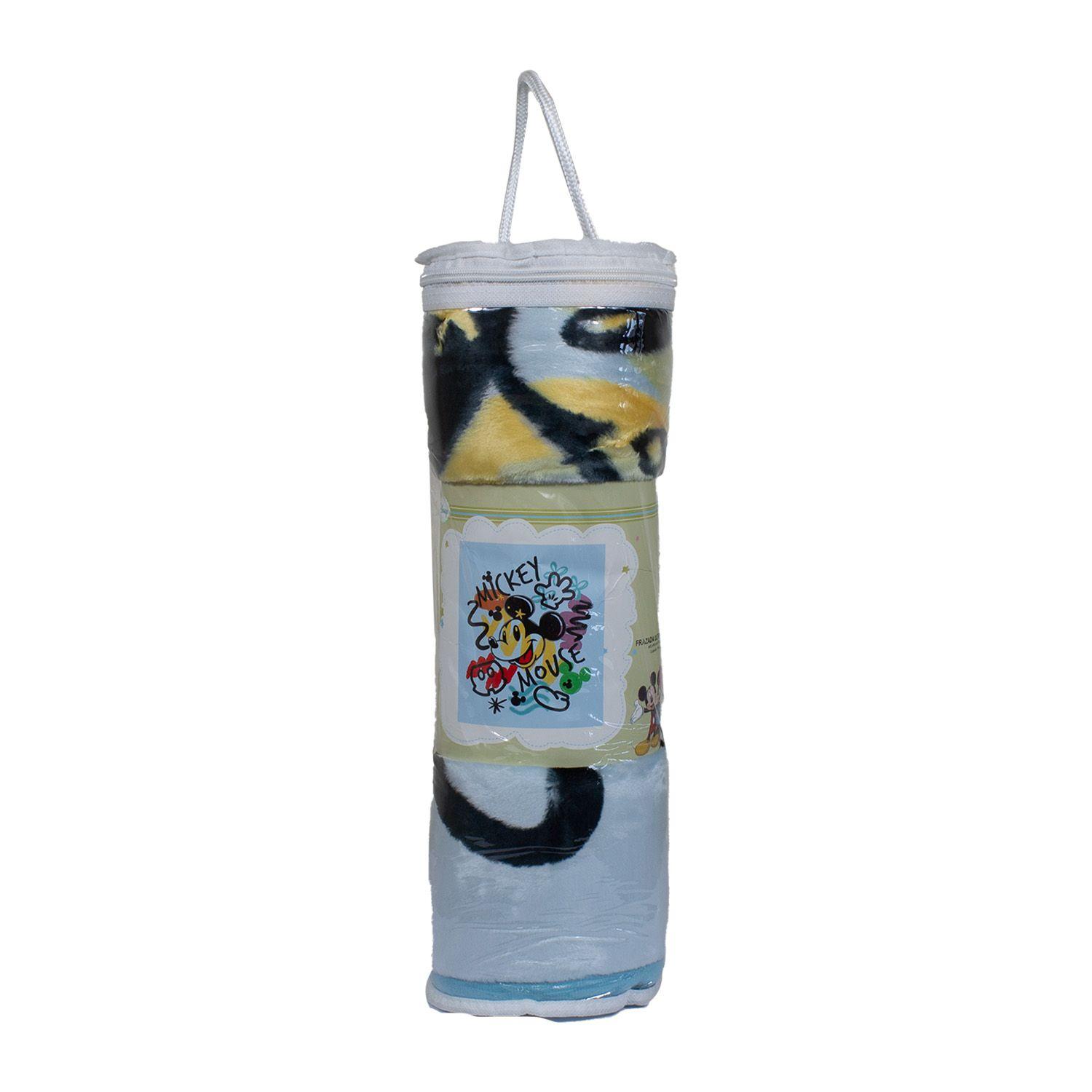Saco con Broche Ultra Soft Mickey Mouse 80x110cm Celeste-3