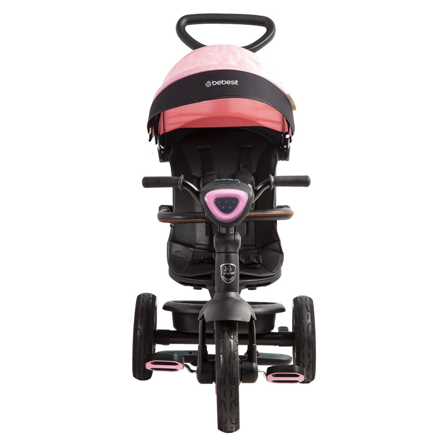 Triciclo Infantil Explorer Rosado Bebesit-3