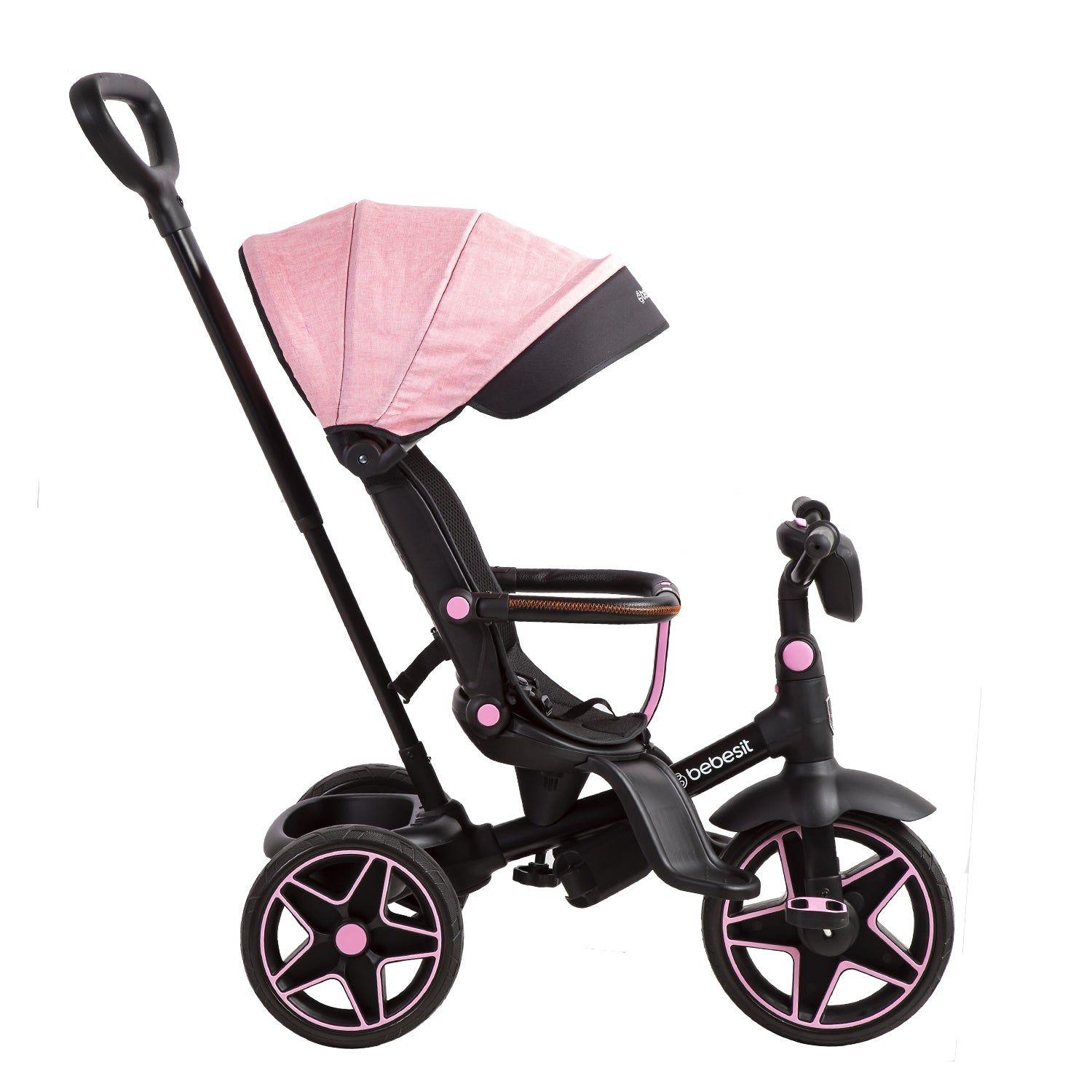 Triciclo Infantil Explorer Rosado Bebesit-2