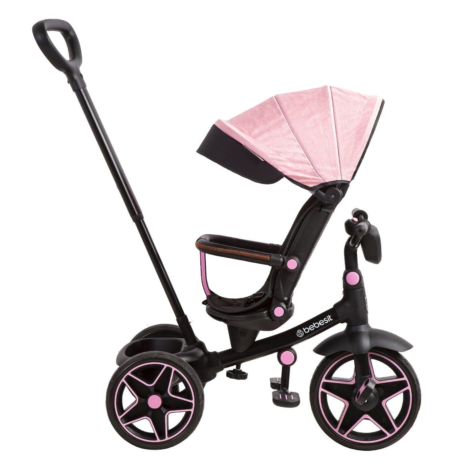 Triciclo Infantil Explorer Rosado Bebesit-3