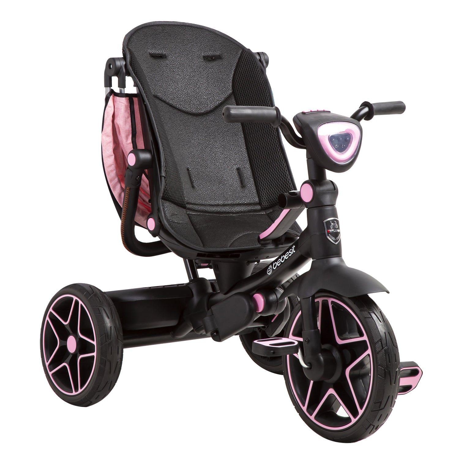 Triciclo Infantil Explorer Rosado Bebesit-6
