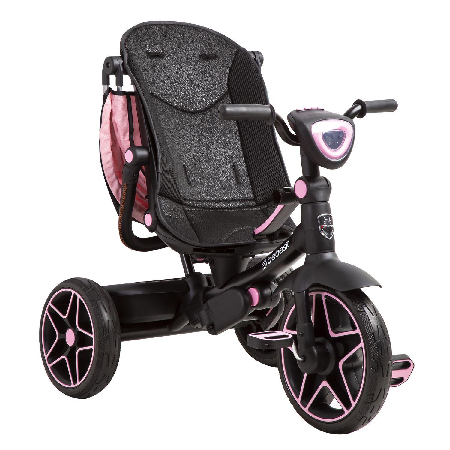 Triciclo Infantil Explorer Rosado Bebesit-3