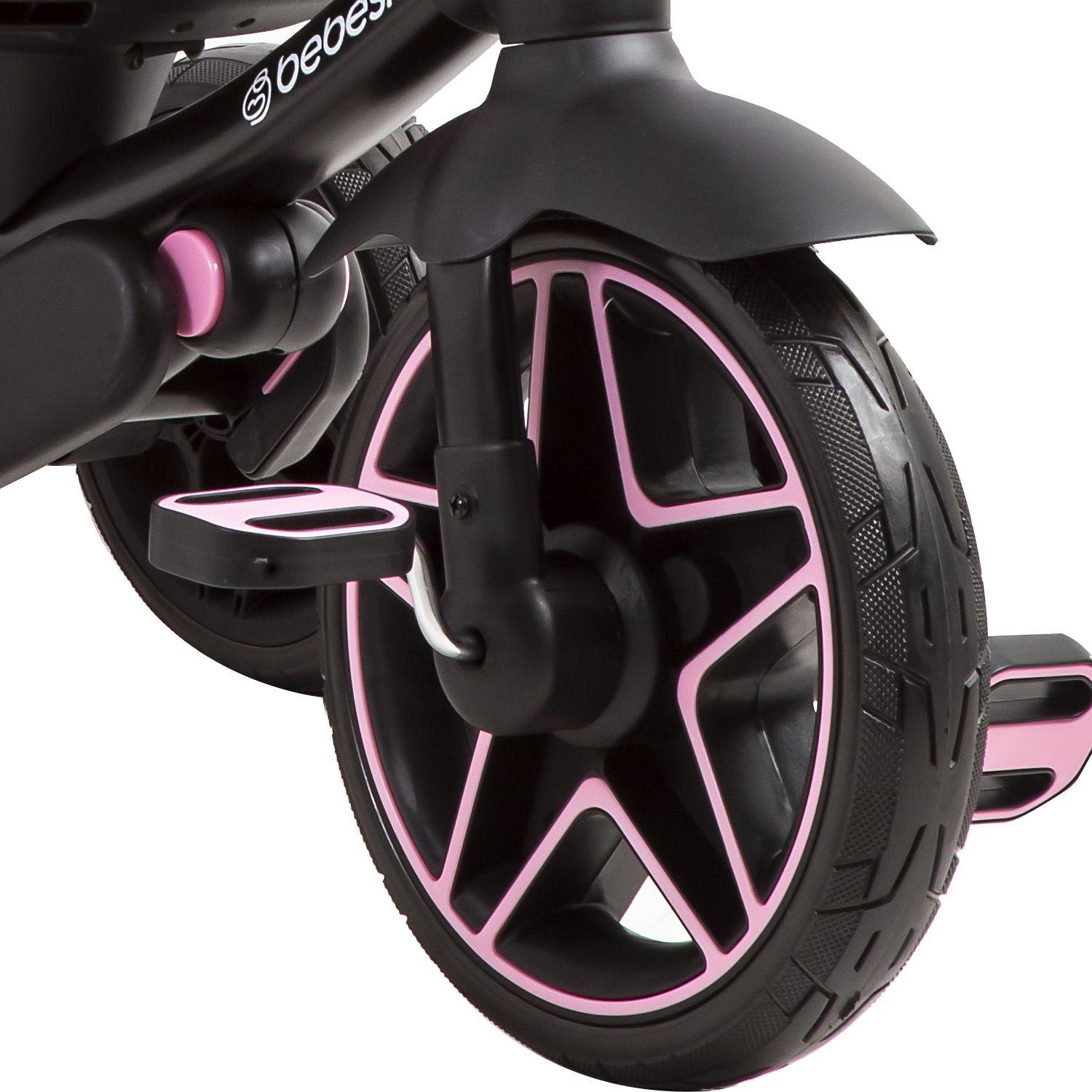 Triciclo Infantil Explorer Rosado Bebesit-4