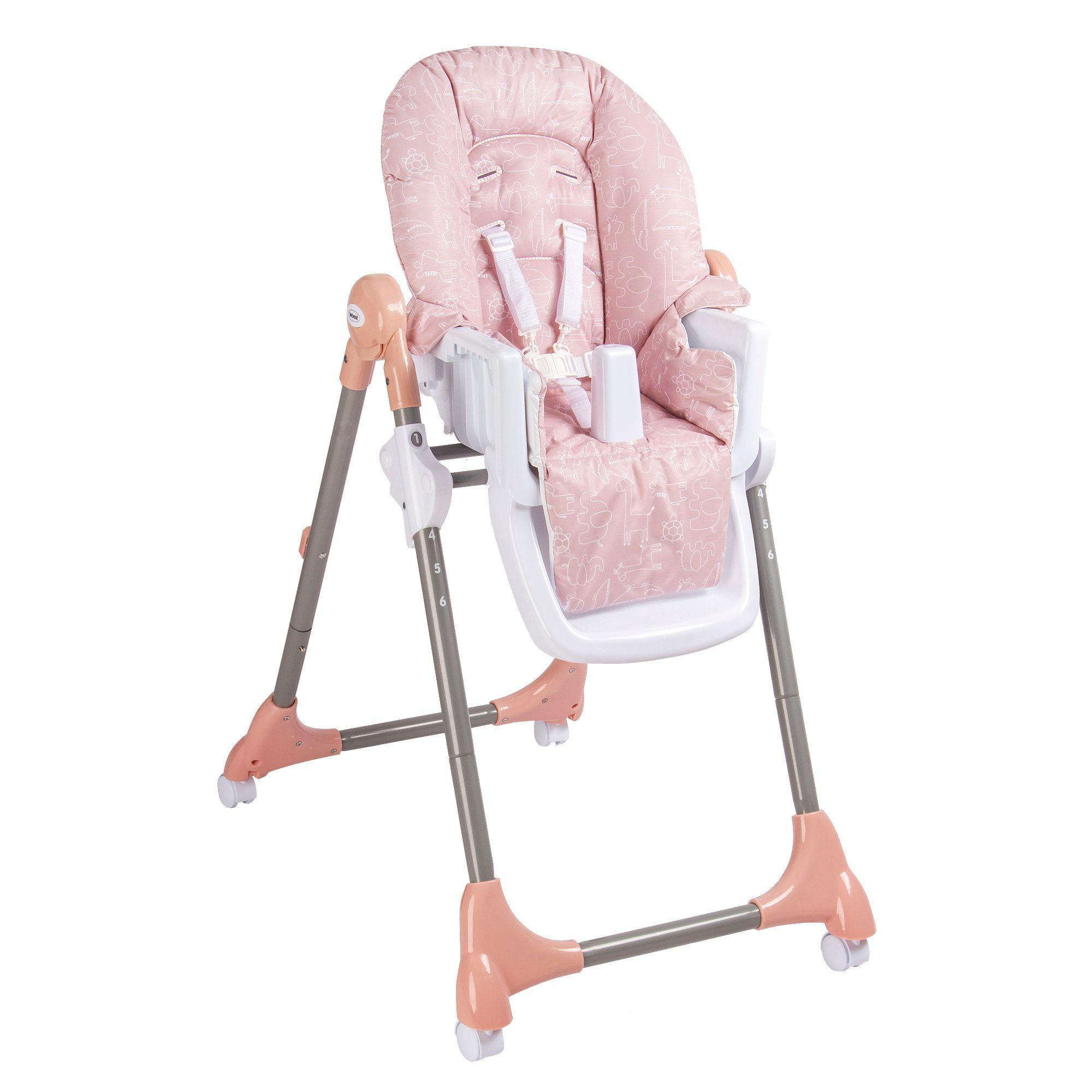 Silla de Comer Bebe Snack SX Rosa Bebesit-1