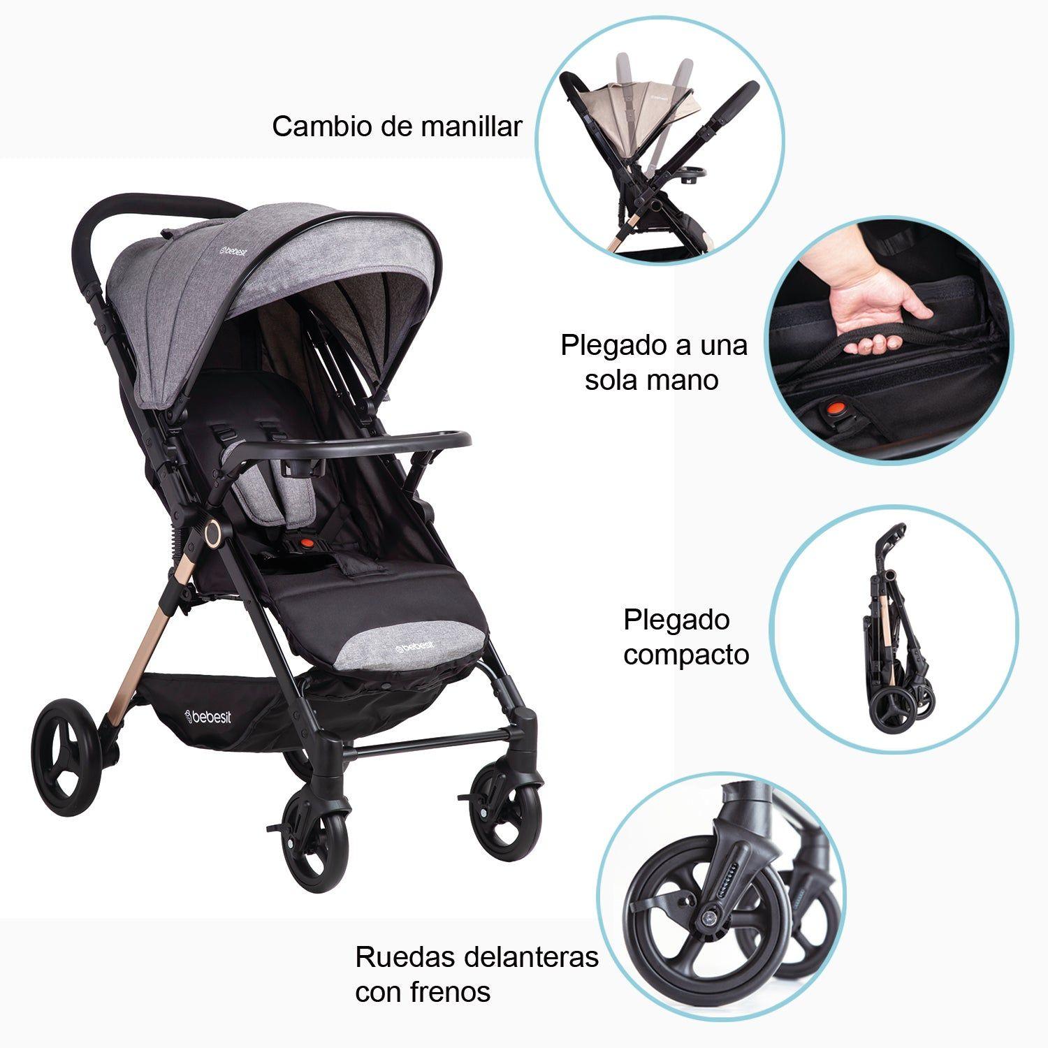 Coche de Paseo City Beige-4