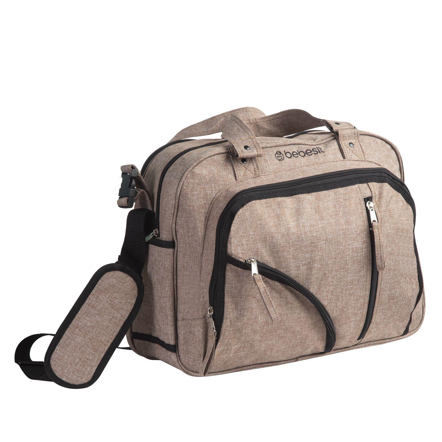 Bolso Maternal Mudador Pañalera Bebesit Melange - Beige-2