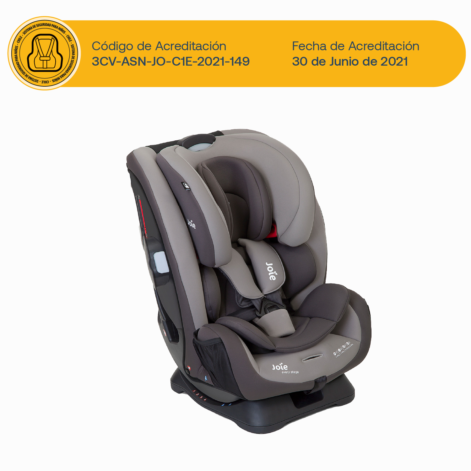 Silla de Auto Convertible Joie Every Stage - Dark Pewter-7