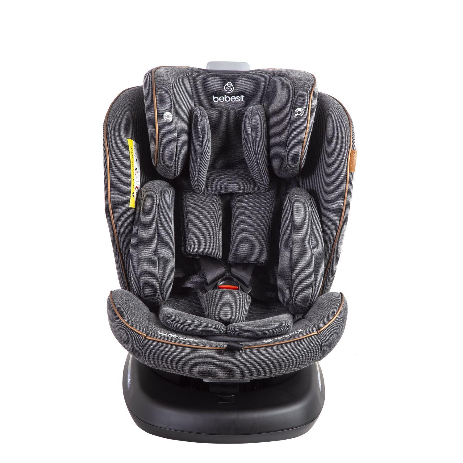 Silla de Auto Convertible Isofix Supra 360º Premium Gris-2