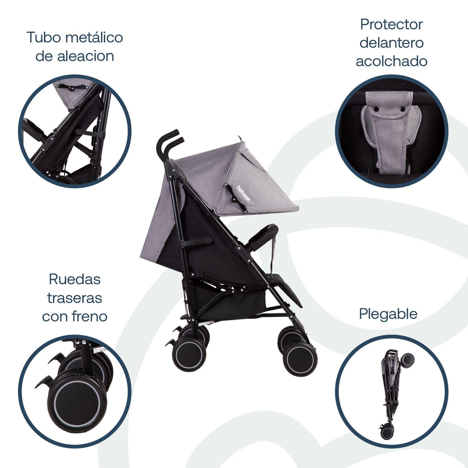 Coche Paragua Khronos Gris Oscuro-4