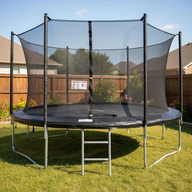 Cama Elástica Trampolín 4,27 mt + Escalera y Malla Seguridad-1