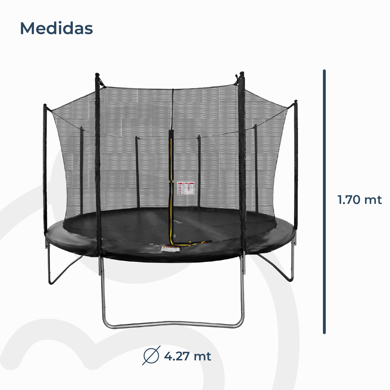 Cama Elástica Trampolín 4,27 mt + Escalera y Malla Seguridad-5