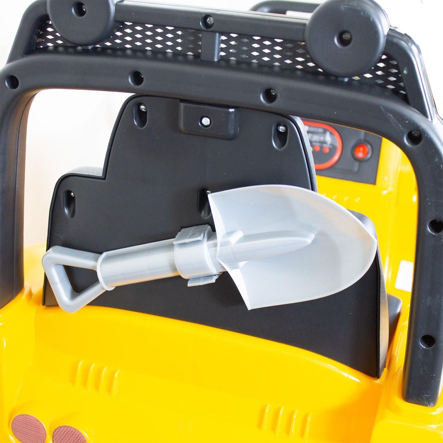 Camión Elétrico Excavadora Loader Infantil Amarillo-3