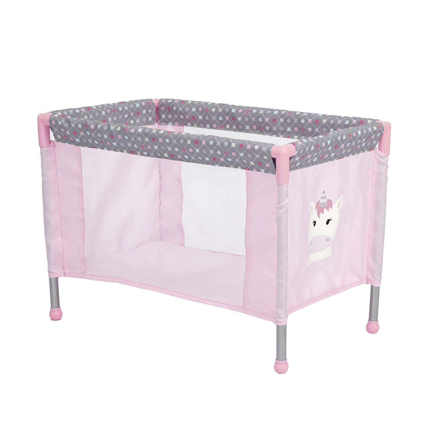 Coche de Juguete para Muñeca + Cuna Unicornio Bebesit-4