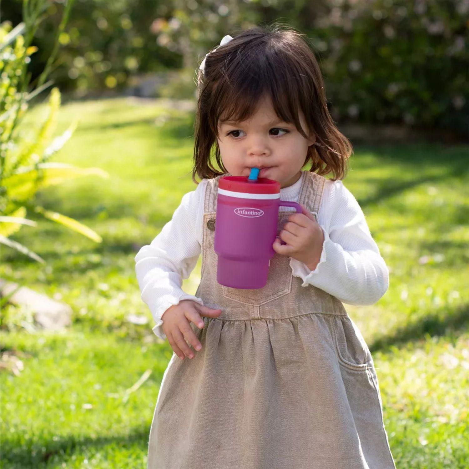 Vaso Antiderrame Bombilla My 1st Tumbler 266ml Frambuesa-3