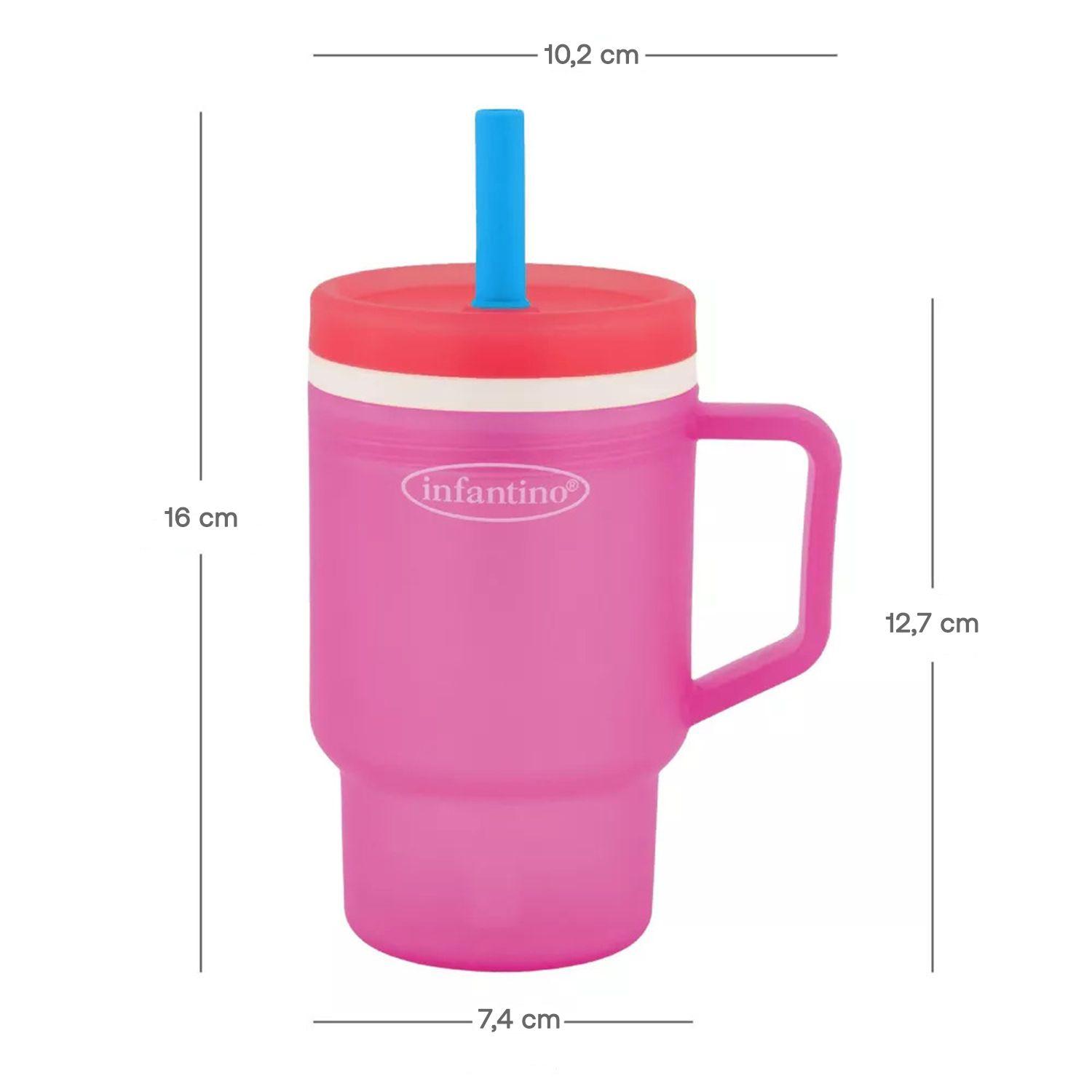 Vaso Antiderrame Bombilla My 1st Tumbler 266ml Frambuesa-4