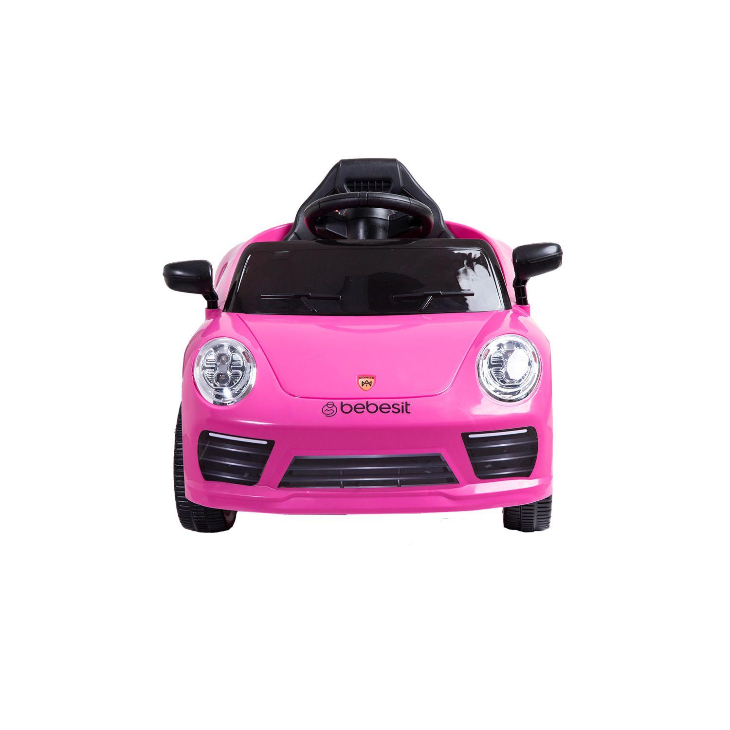 Auto Deportivo Eléctrico Race Rosa Bebesit-3