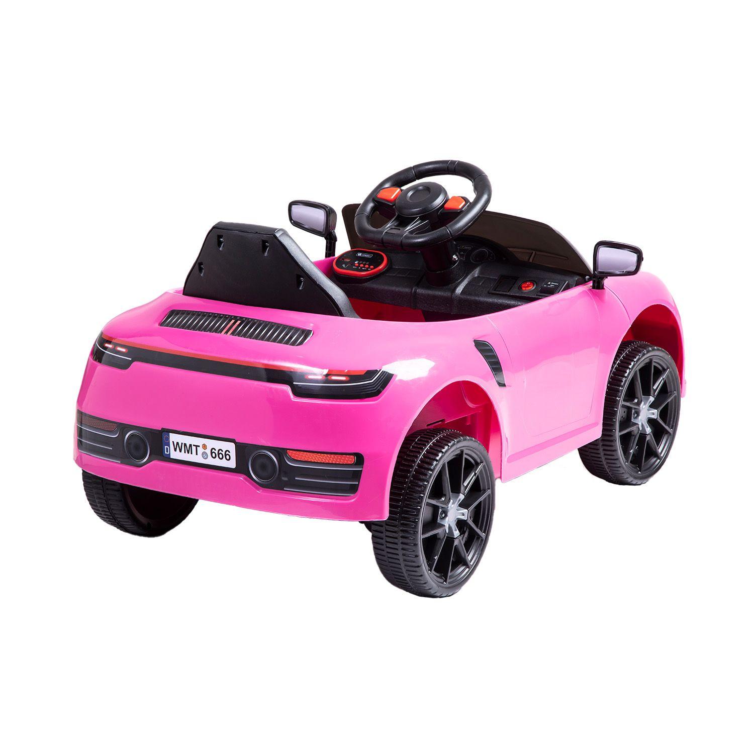 Auto Deportivo Eléctrico Race Rosa Bebesit-9
