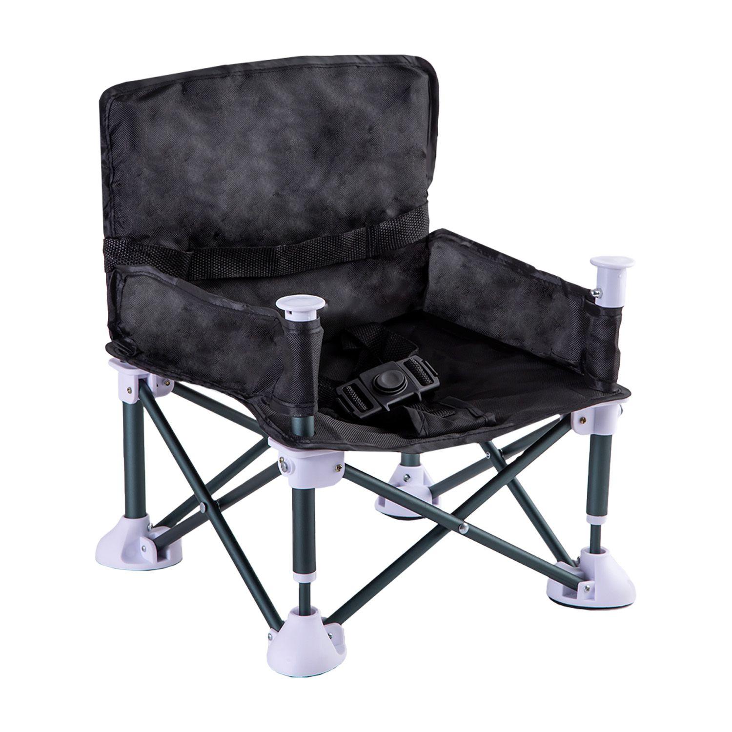 Silla de Comer Plegable Camping XT01 Negro-2