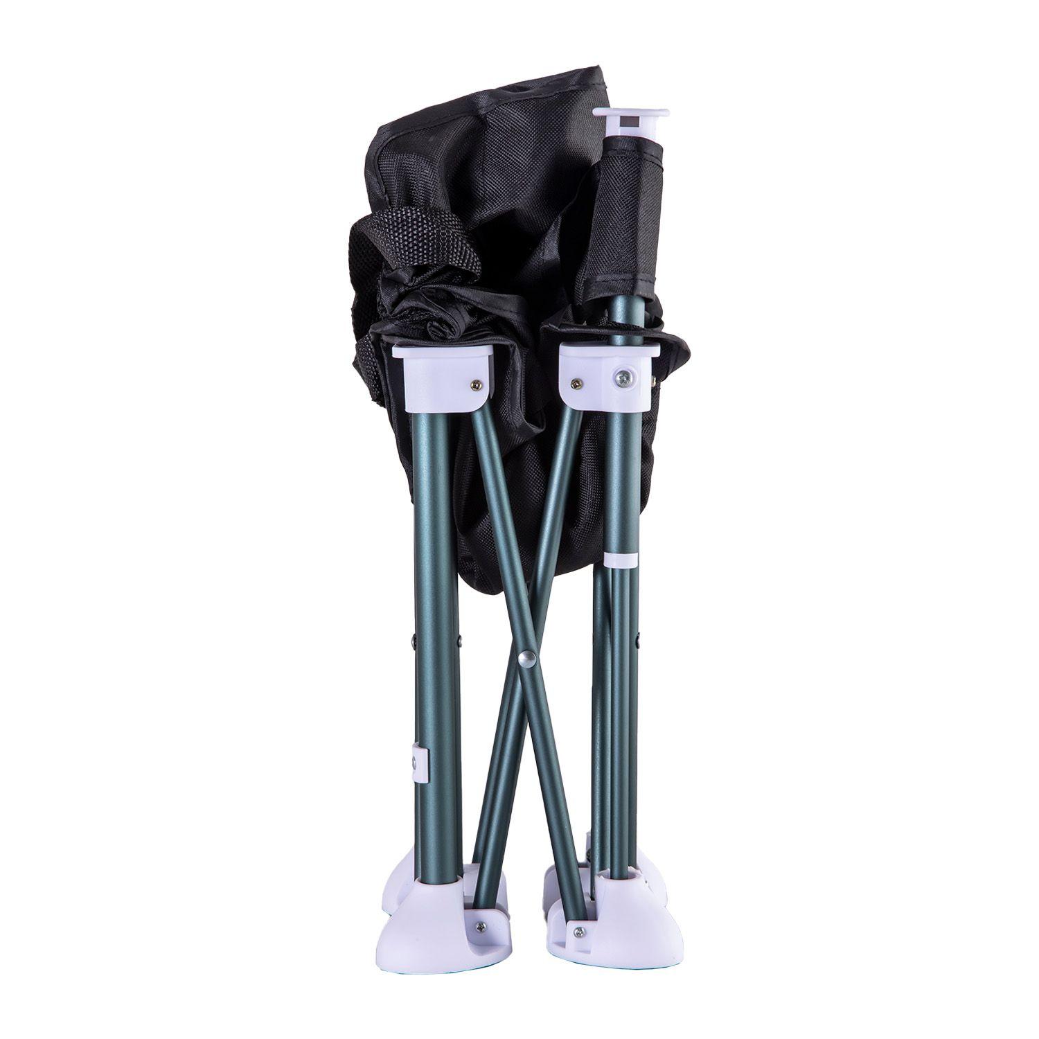 Silla de Comer Plegable Camping XT01 Negro-4