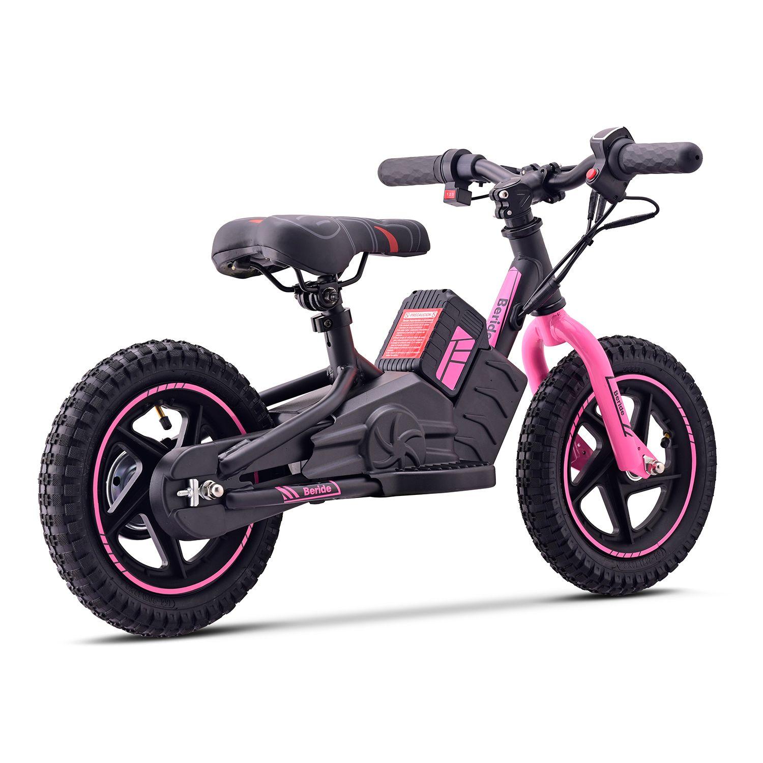 Bicicleta Eléctrica BeRide Aro 12 Rosada-2