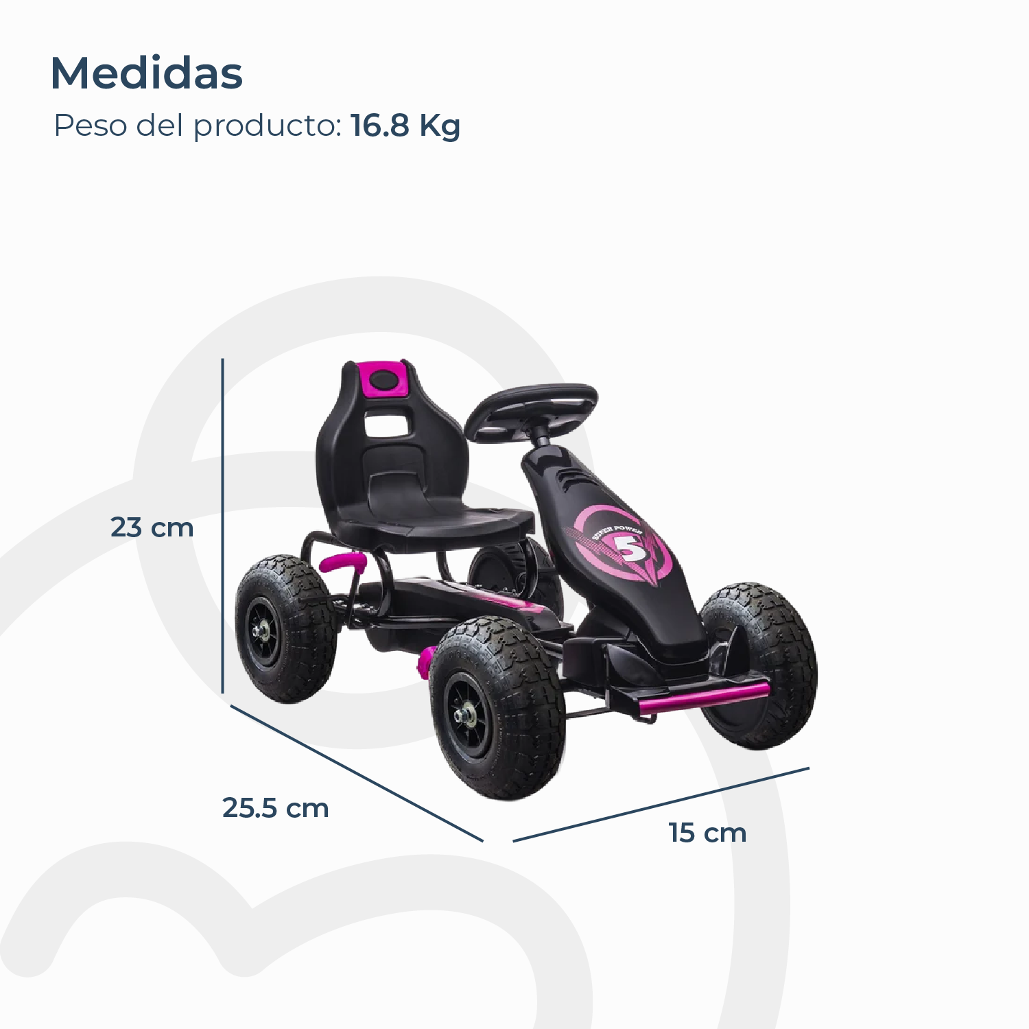 Go Kart Rally GK18 Rosado Bebesit-7