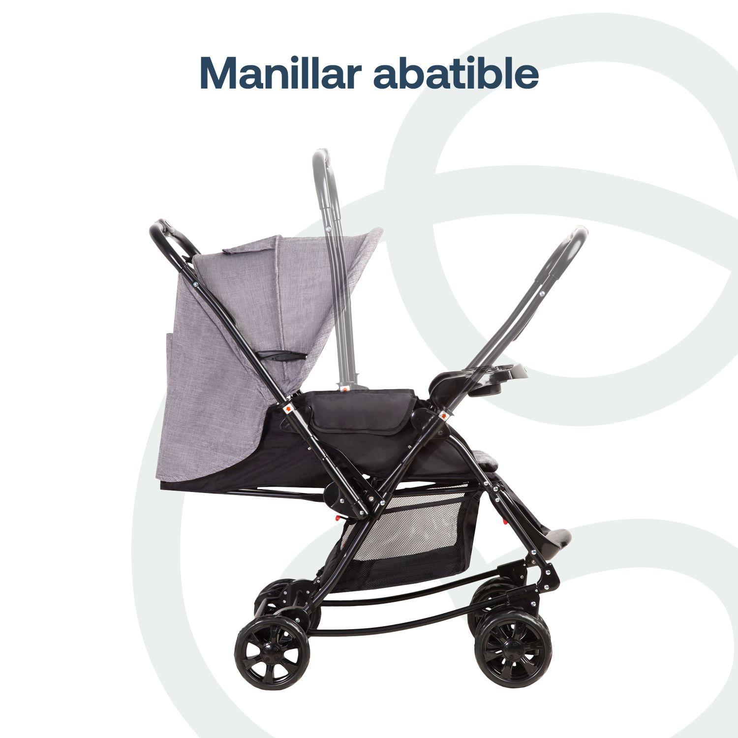 Coche Cuna Balancin SX Gris Melange Bebesit-4