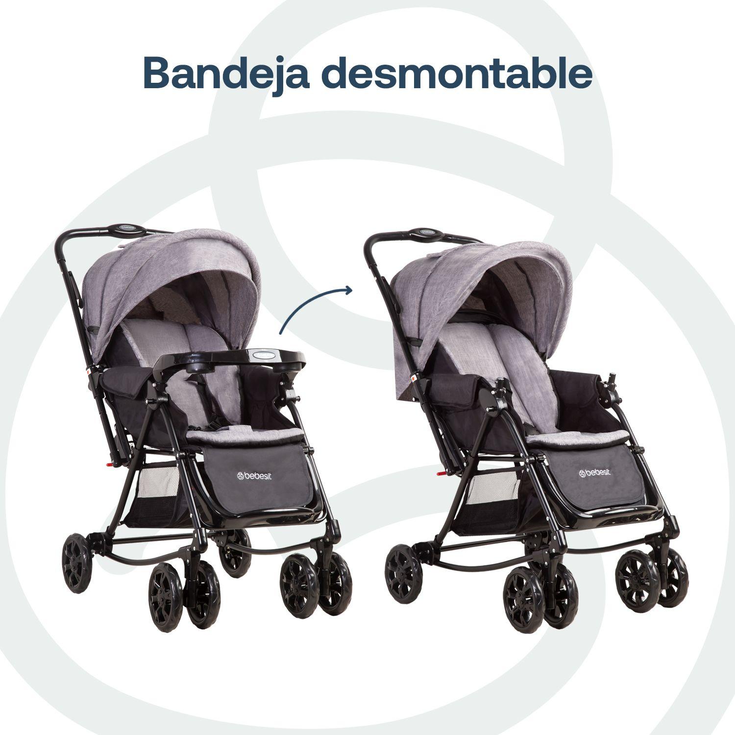 Coche Cuna Balancin SX Gris Melange Bebesit-5