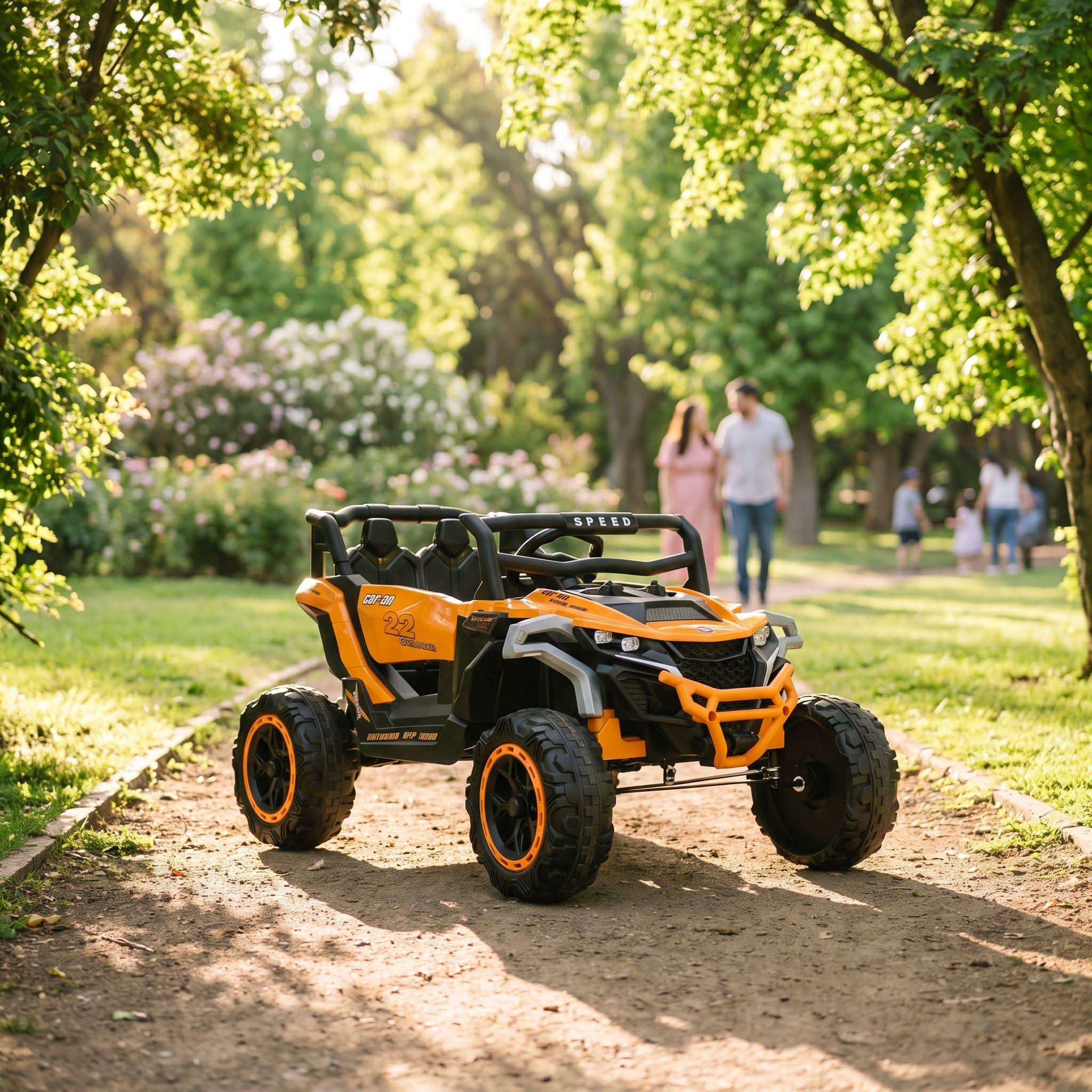 Auto a Batería Buggy 4x4 Adventure Infantil Naranjo-5