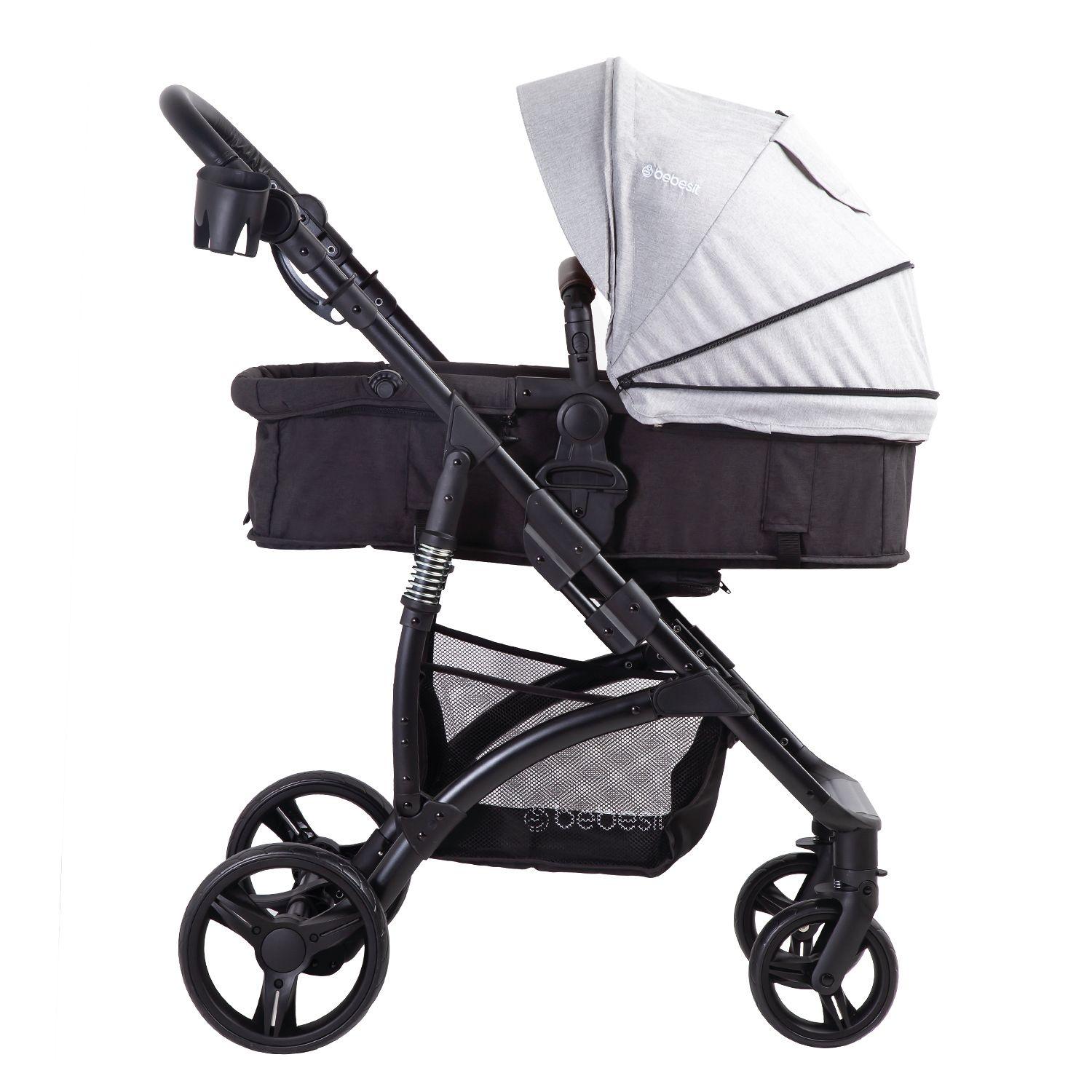 Coche Travel System Explorer LX Gris-3
