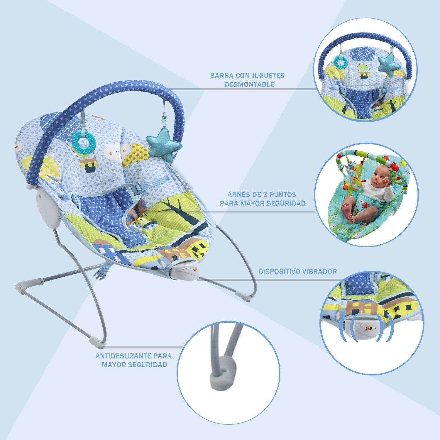 Silla Nido Vibrador Celeste Bebesit-3