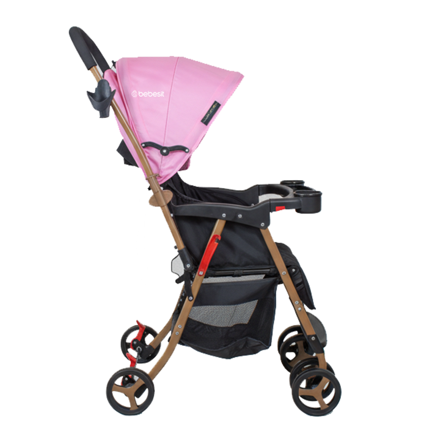 Coche Paseo Twister Gold Rosado-2