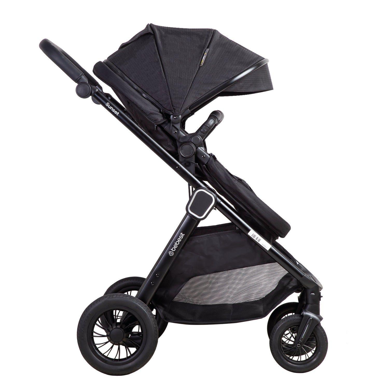 Coche Cuna Travel System Isofix Sunset Premium Negro Bebesit-2