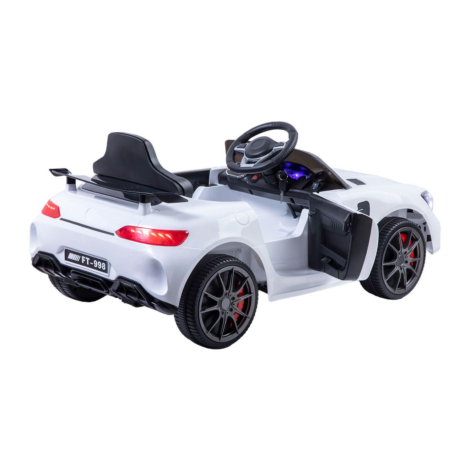 Auto a Batería Eléctrico Coupe Blanco Bebesit-3