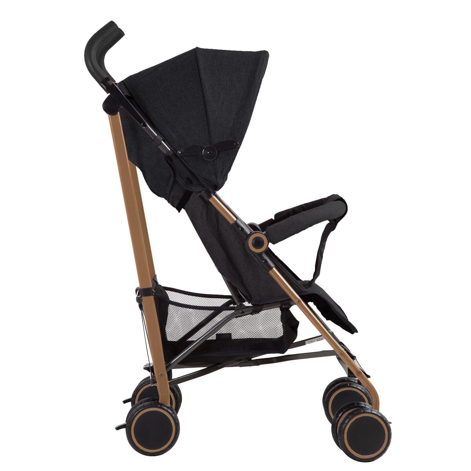 Coche Paragua Clap Negro Gold-3