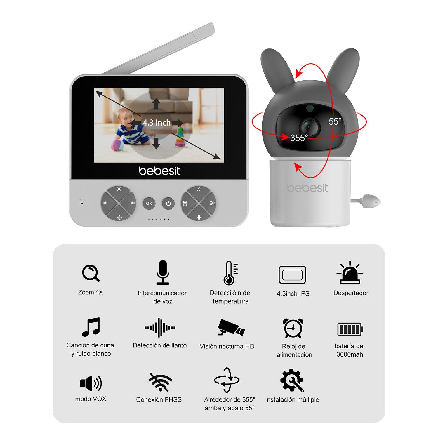 Monitor Camara SmartGuard Pro 2.0 4,3'' 720p con Ruido-7