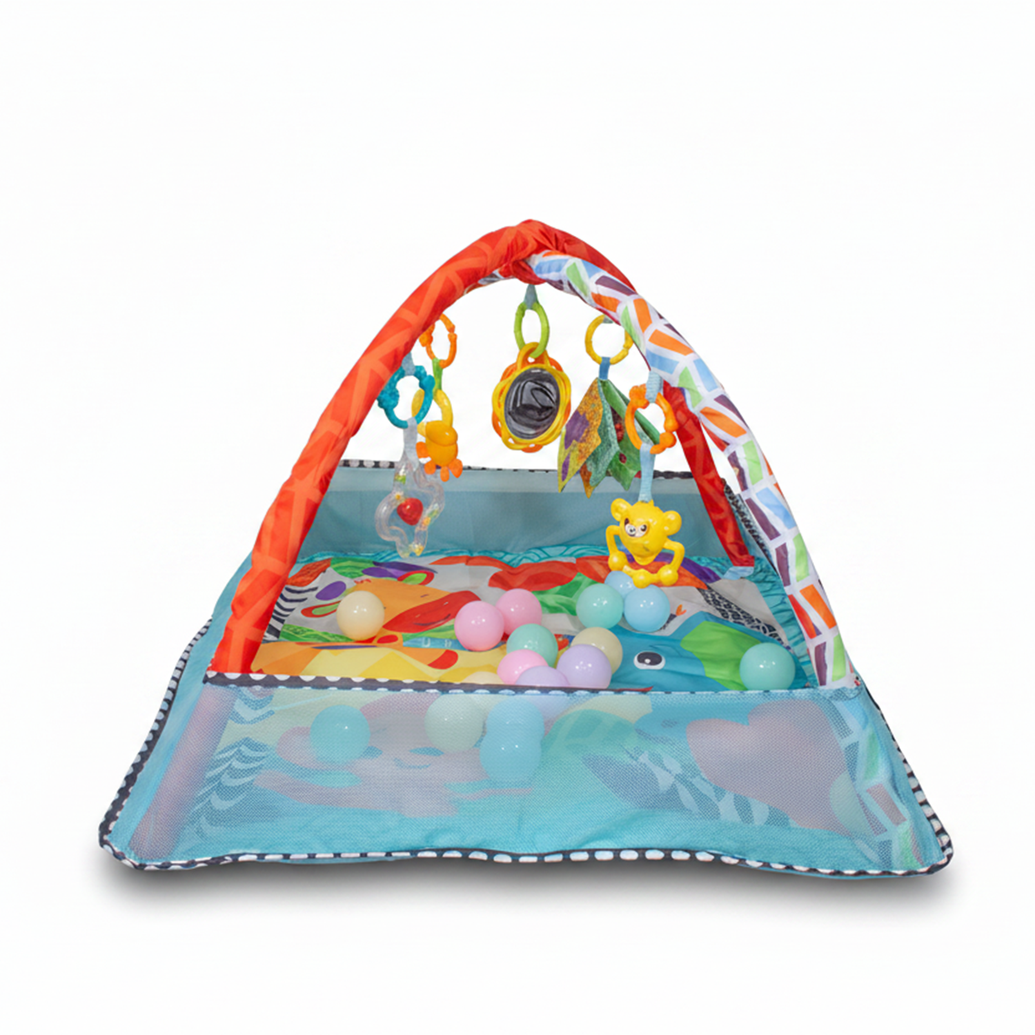 Gimnasio Corral con Pelotas Azul-1