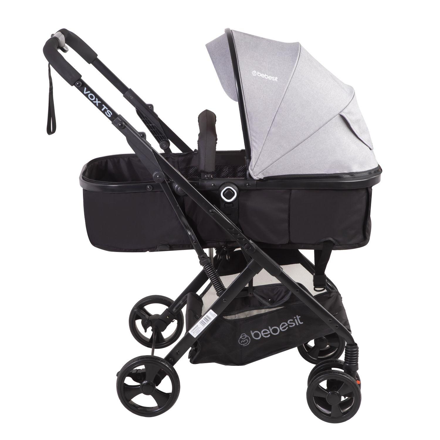 Coche Cuna Travel System Vox Gris-1