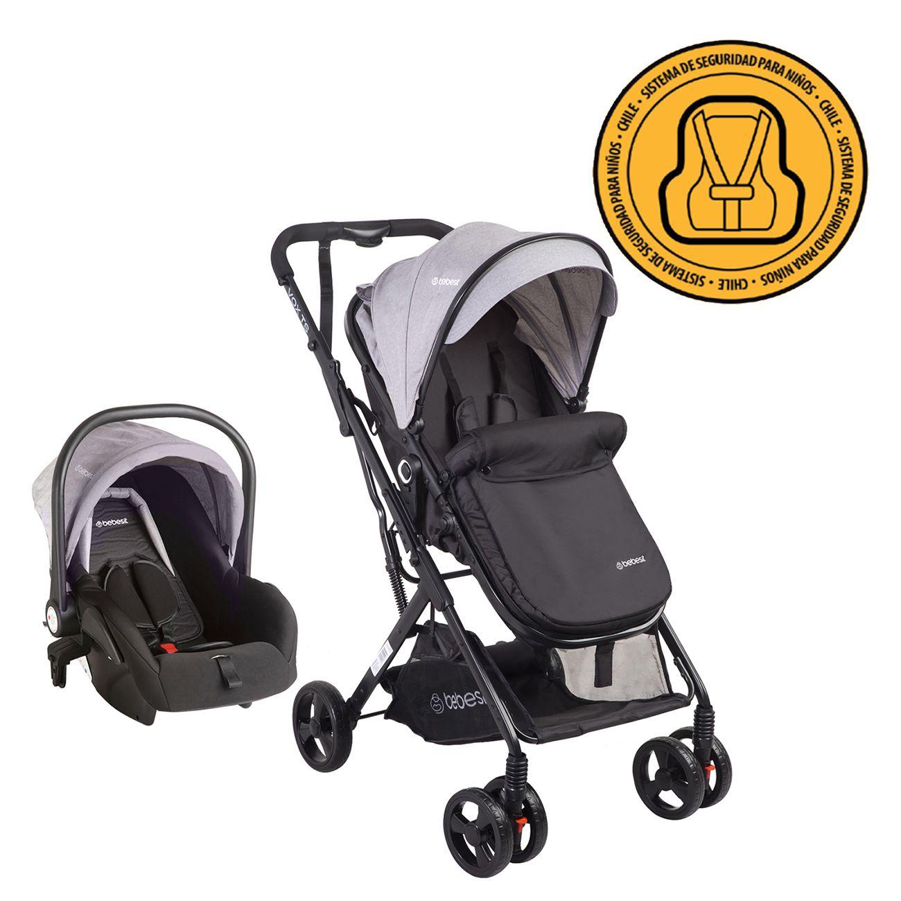 Coche Cuna Travel System Vox Gris-7