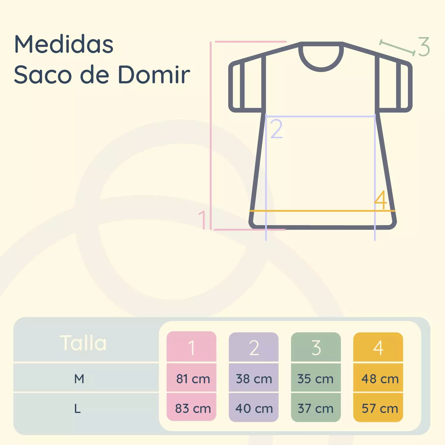 Saco de Dormir para Bebé Diseño de Animales – Talla M 81 cm-2
