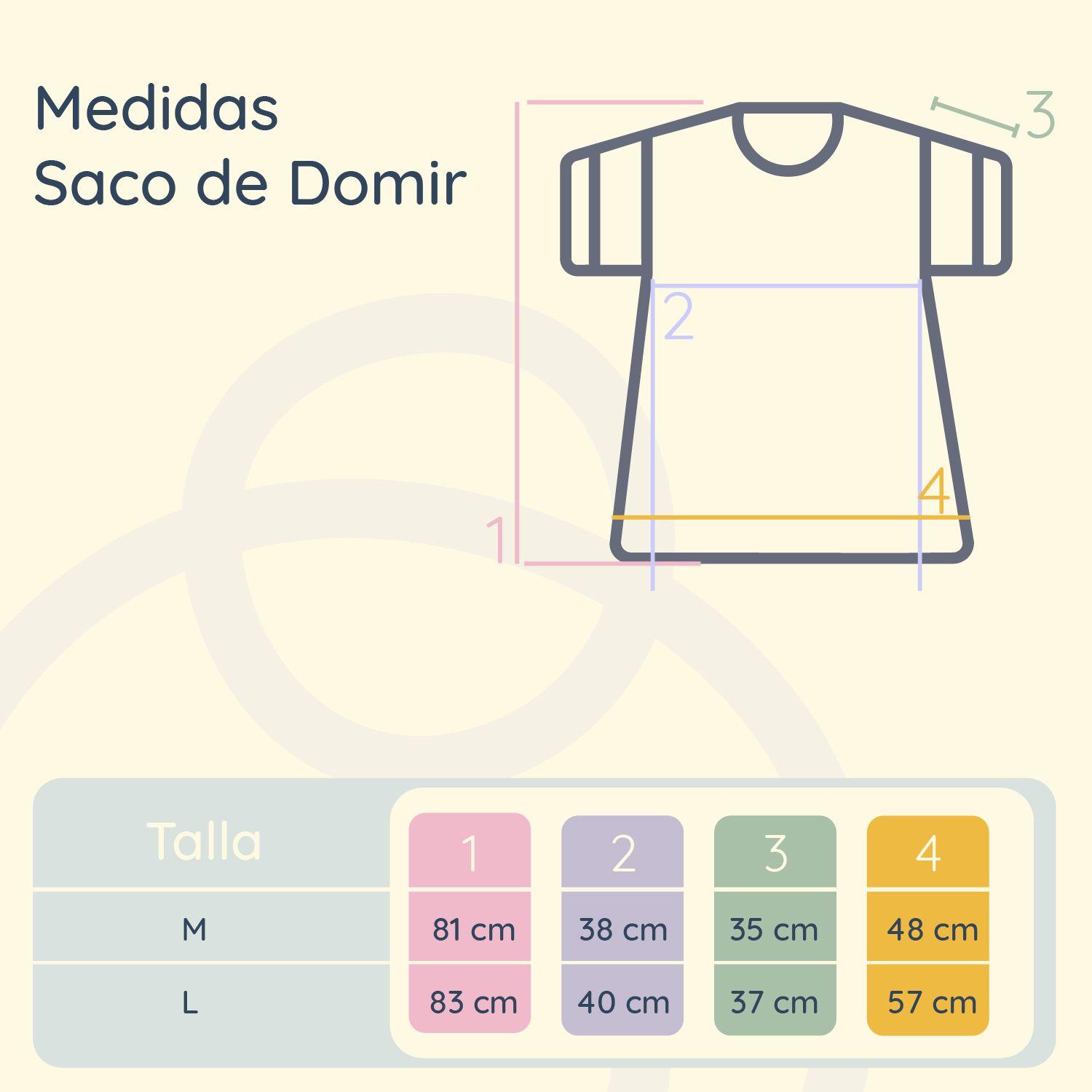 Saco de Dormir para Bebé Diseño de Animales – Talla M 81 cm-3