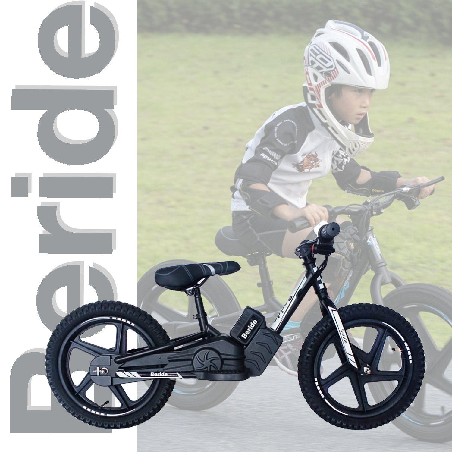Bicicleta Eléctrica Infantil BeRide Aro 16 Negra Bebesit-3