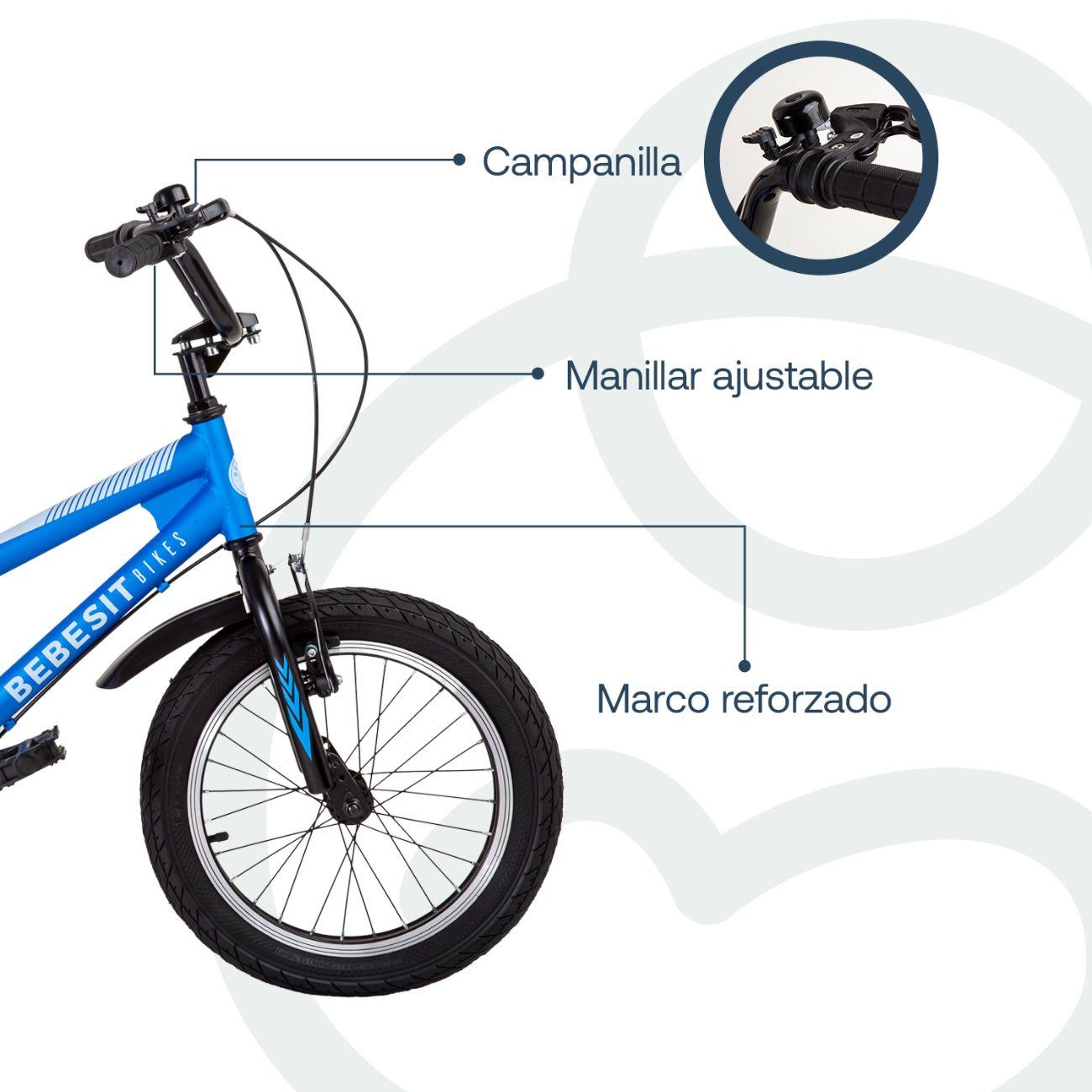Bicicleta Infantil Canyon Aro 16 Azul Bebesit-3