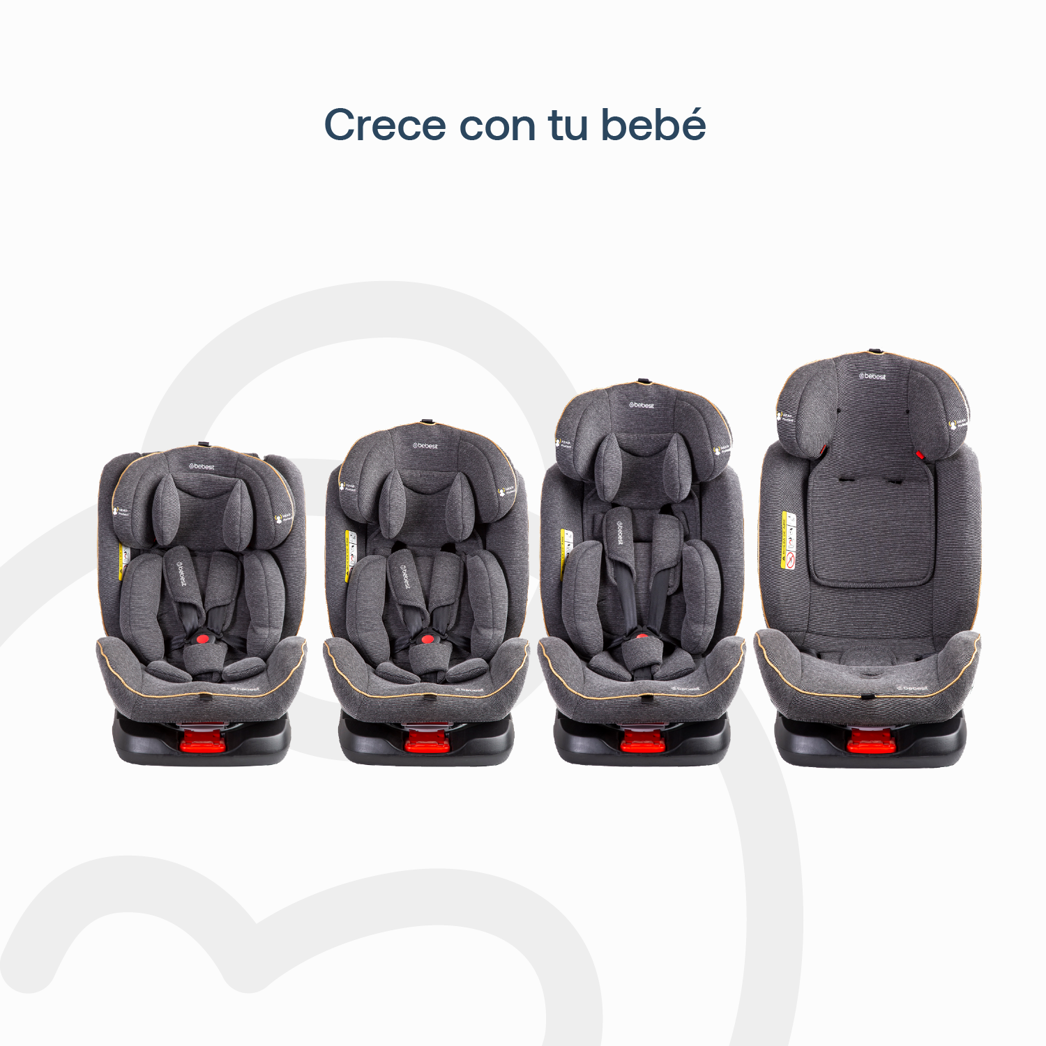 Silla de Auto Convertible Supra 360° Gris-5