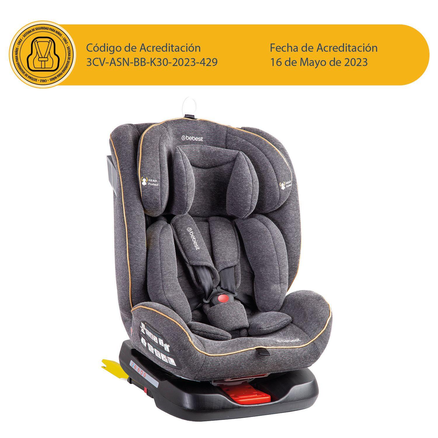 Silla de Auto Convertible Supra 360° Gris-8
