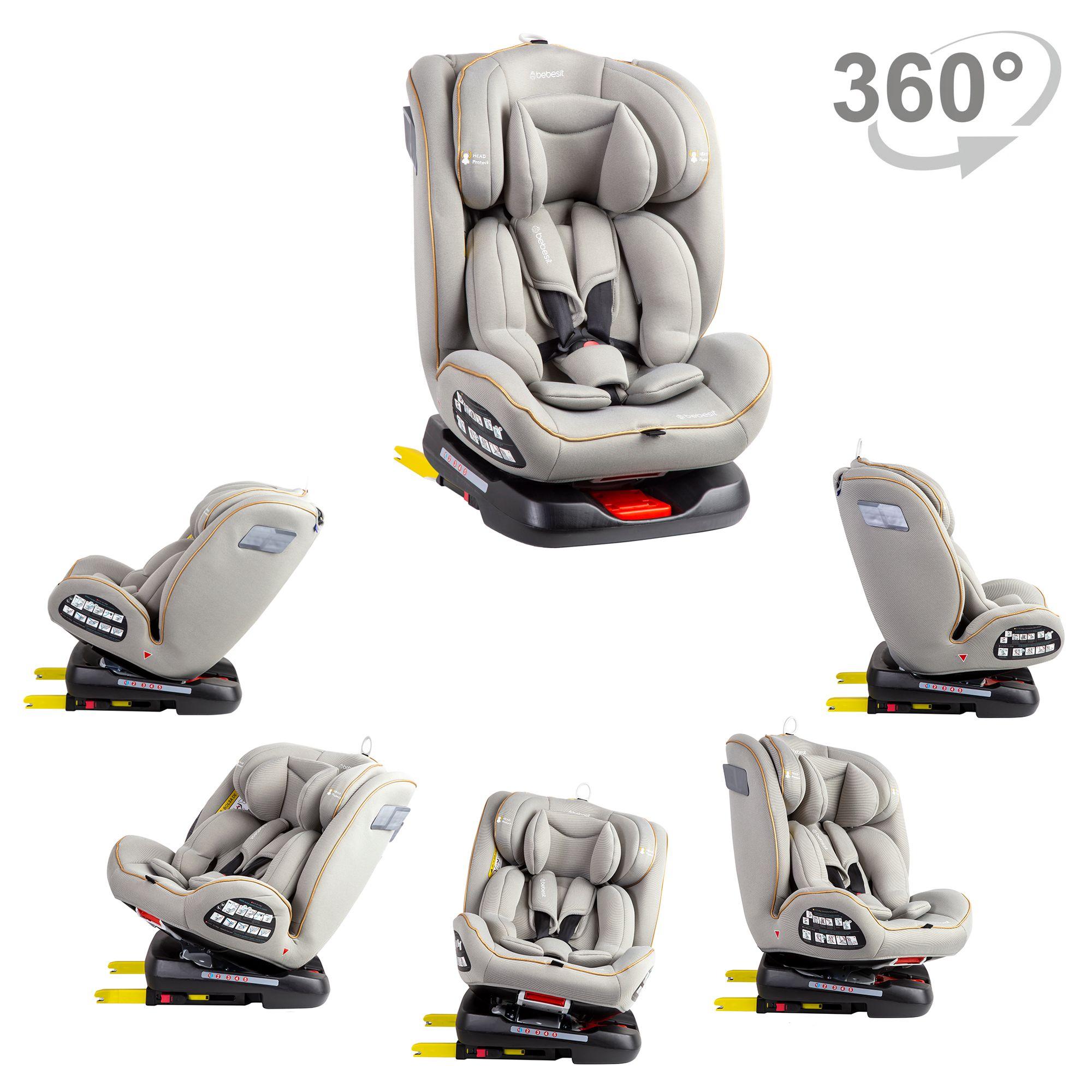 Silla de Auto Convertible Supra 360° Gris-6