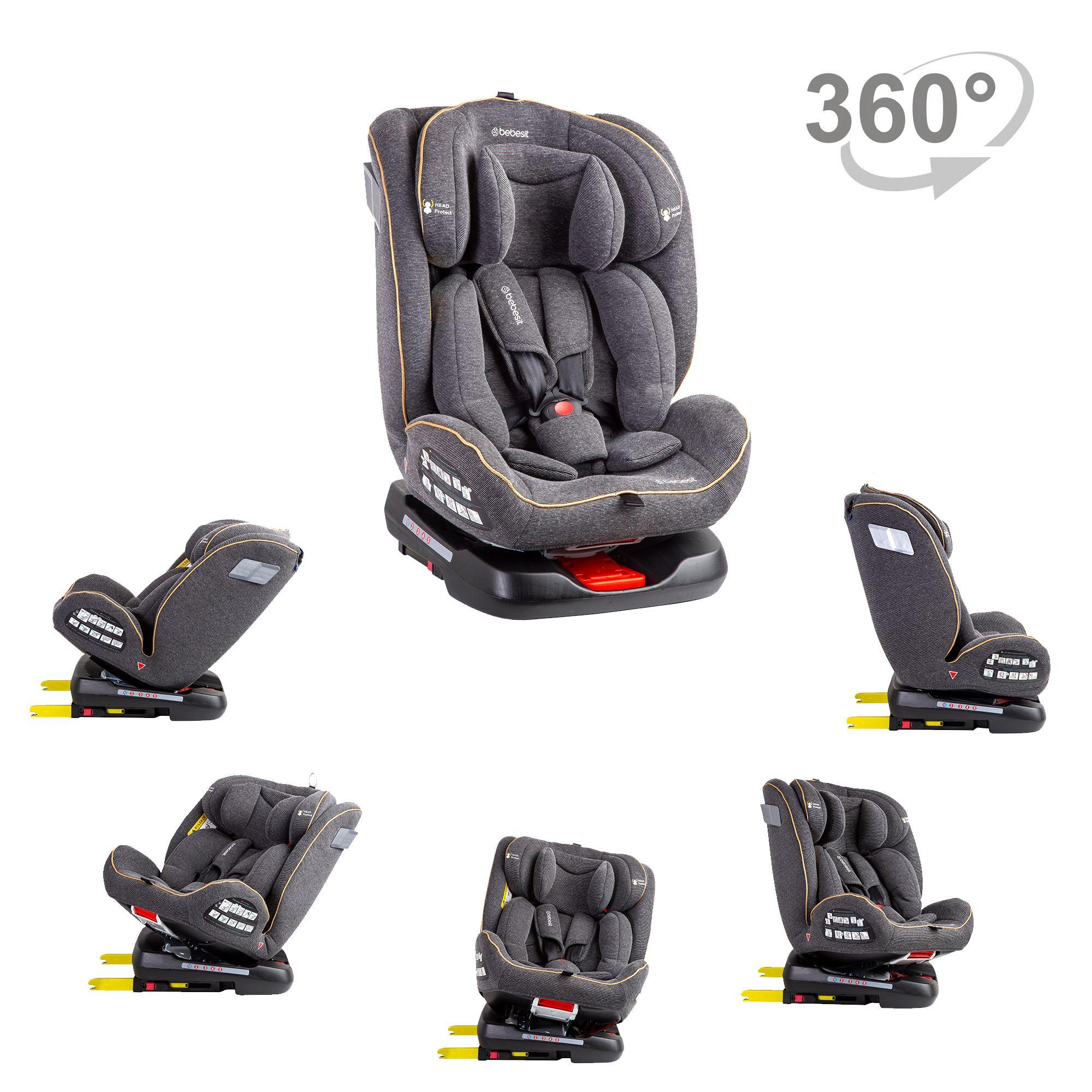 Silla de Auto Convertible Supra 360° Gris-8